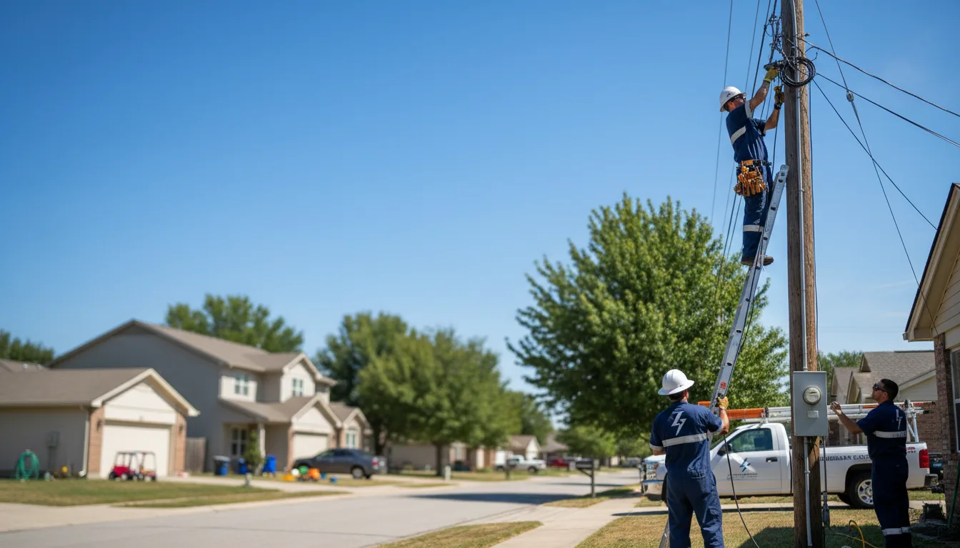 Residential electrician providing installation services in Stout, OH
